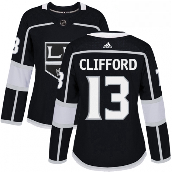 Womens Adidas Los Angeles Kings 13 Kyle Clifford Authentic Black Home NHL Jersey Womens Adidas Los Angeles Kings 13 Kyle Clifford Authentic Black Home NHL Jersey