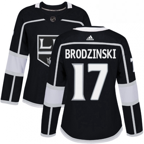 Womens Adidas Los Angeles Kings 17 Jonny Brodzinski Authentic Black Home NHL Jersey Womens Adidas Los Angeles Kings 17 Jonny Brodzinski Authentic Black Home NHL Jersey