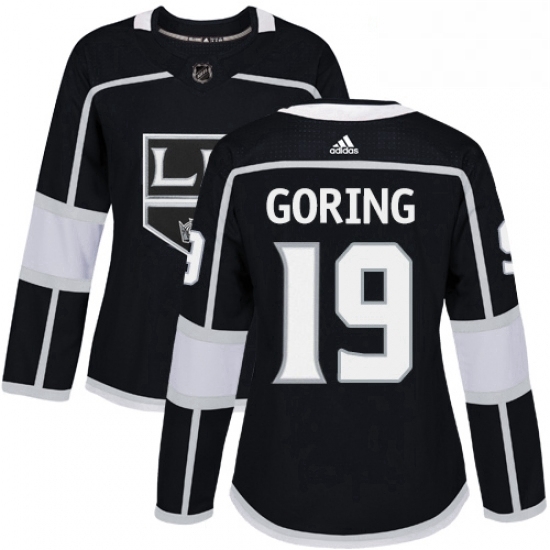 Womens Adidas Los Angeles Kings 19 Butch Goring Authentic Black Home NHL Jersey Womens Adidas Los Angeles Kings 19 Butch Goring Authentic Black Home NHL Jersey