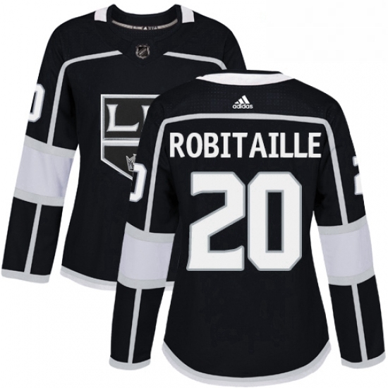 Womens Adidas Los Angeles Kings 20 Luc Robitaille Authentic Black Home NHL Jersey Womens Adidas Los Angeles Kings 20 Luc Robitaille Authentic Black Home NHL Jersey