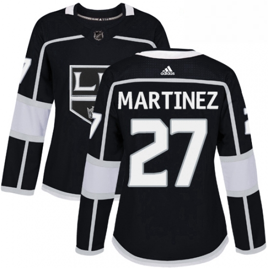 Womens Adidas Los Angeles Kings 27 Alec Martinez Authentic Black Home NHL Jersey Womens Adidas Los Angeles Kings 27 Alec Martinez Authentic Black Home NHL Jersey