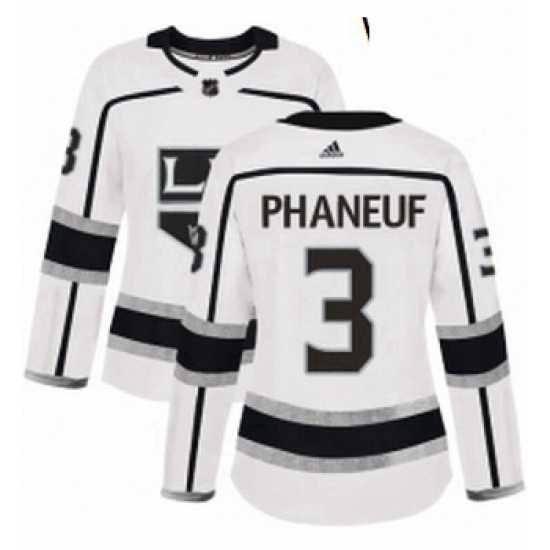Womens Adidas Los Angeles Kings 3 Dion Phaneuf Authentic White Away NHL Jersey Womens Adidas Los Angeles Kings 3 Dion Phaneuf Authentic White Away NHL Jersey