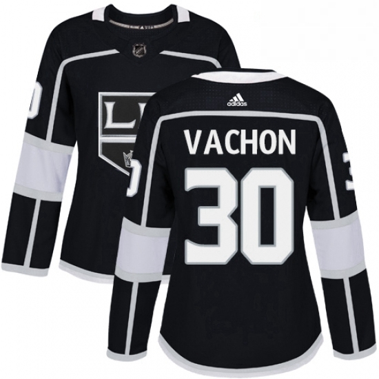 Womens Adidas Los Angeles Kings 30 Rogie Vachon Authentic Black Home NHL Jersey Womens Adidas Los Angeles Kings 30 Rogie Vachon Authentic Black Home NHL Jersey