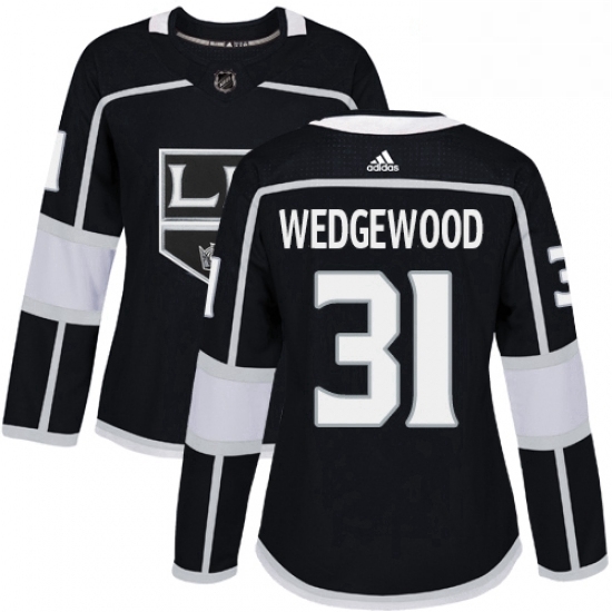Womens Adidas Los Angeles Kings 31 Scott Wedgewood Authentic Black Home NHL Jersey Womens Adidas Los Angeles Kings 31 Scott Wedgewood Authentic Black Home NHL Jersey