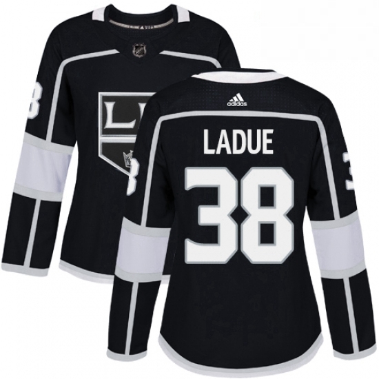 Womens Adidas Los Angeles Kings 38 Paul LaDue Authentic Black Home NHL Jersey Womens Adidas Los Angeles Kings 38 Paul LaDue Authentic Black Home NHL Jersey