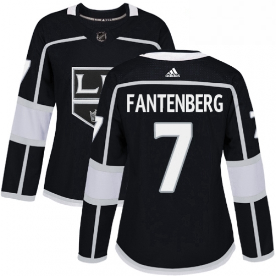 Womens Adidas Los Angeles Kings 7 Oscar Fantenberg Authentic Black Home NHL Jersey Womens Adidas Los Angeles Kings 7 Oscar Fantenberg Authentic Black Home NHL Jersey