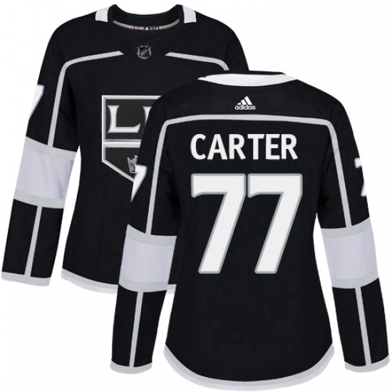 Womens Adidas Los Angeles Kings 77 Jeff Carter Authentic Black Home NHL Jersey Womens Adidas Los Angeles Kings 77 Jeff Carter Authentic Black Home NHL Jersey