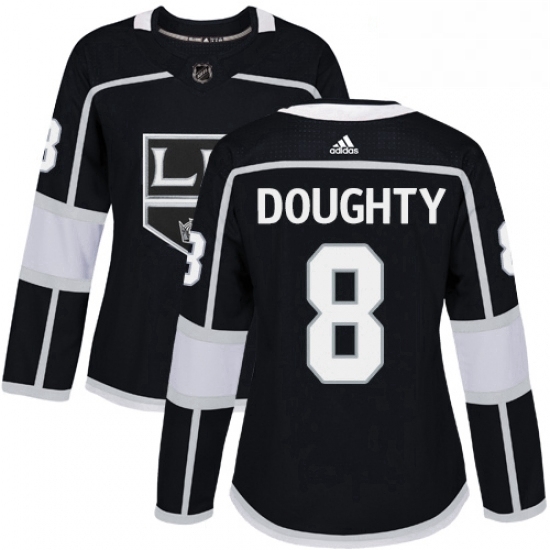 Womens Adidas Los Angeles Kings 8 Drew Doughty Authentic Black Home NHL Jersey Womens Adidas Los Angeles Kings 8 Drew Doughty Authentic Black Home NHL Jersey