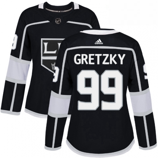 Womens Adidas Los Angeles Kings 99 Wayne Gretzky Authentic Black Home NHL Jersey Womens Adidas Los Angeles Kings 99 Wayne Gretzky Authentic Black Home NHL Jersey