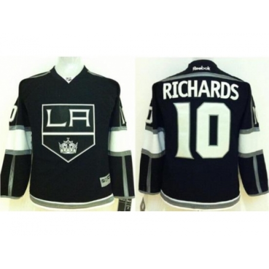 Kids Los Angeles Kings #10 Mike Richards Black NHL Jerseys Kids Los Angeles Kings #10 Mike Richards Black NHL Jerseys