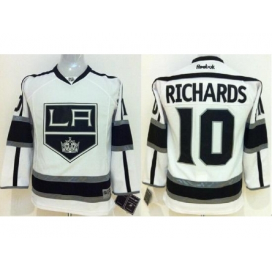 Kids Los Angeles Kings #10 Mike Richards White NHL Jerseys Kids Los Angeles Kings #10 Mike Richards White NHL Jerseys
