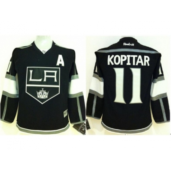 Kids Los Angeles Kings 11 Anze Kopitar Black NHL Jerseys Kids Los Angeles Kings 11 Anze Kopitar Black NHL Jerseys