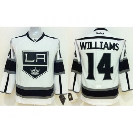 Kids Los Angeles Kings 14 Justin Williams White NHL Hockey Jerseys Kids Los Angeles Kings 14 Justin Williams White NHL Hockey Jerseys