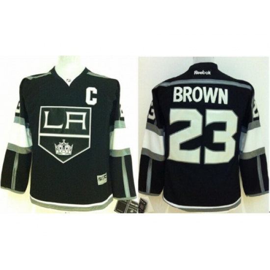 Kids Los Angeles Kings 23 Dustin Brown Black NHL Jerseys Kids Los Angeles Kings 23 Dustin Brown Black NHL Jerseys