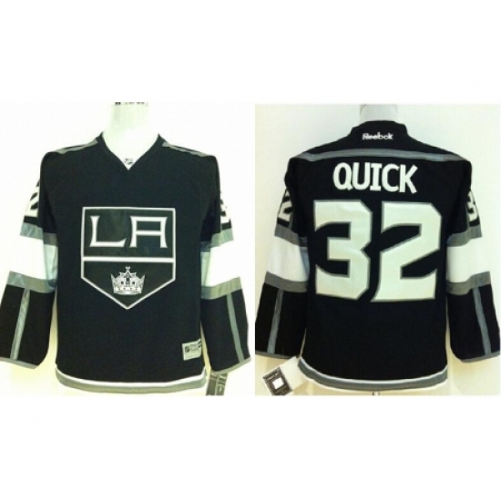 Kids Los Angeles Kings 32 Jonathan Quick Black NHL Jerseys Kids Los Angeles Kings 32 Jonathan Quick Black NHL Jerseys
