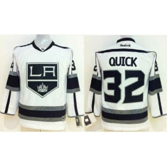 Kids Los Angeles Kings 32 Jonathan Quick White NHL Jersey Kids Los Angeles Kings 32 Jonathan Quick White NHL Jersey