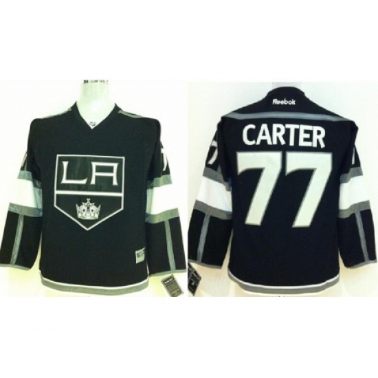 Kids Los Angeles Kings 77 Jeff Carter Black NHL Jerseys Kids Los Angeles Kings 77 Jeff Carter Black NHL Jerseys