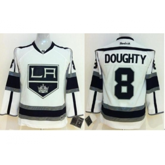 Kids Los Angeles Kings 8 Drew Doughty White NHL Jerseys Kids Los Angeles Kings 8 Drew Doughty White NHL Jerseys