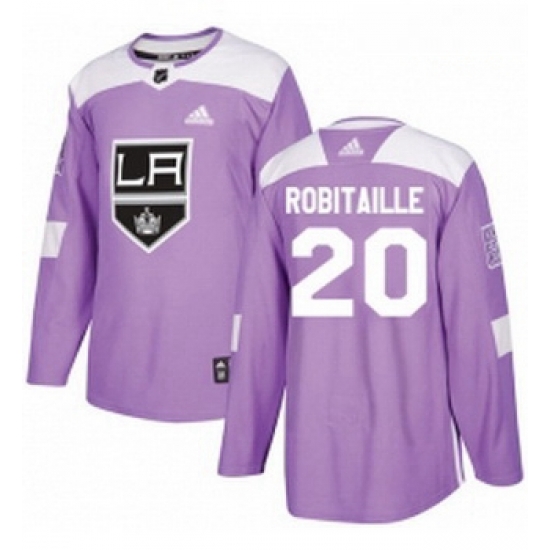 Youth Adidas Los Angeles Kings 20 Luc Robitaille Authentic Purple Fights Cancer Practice NHL Jersey Youth Adidas Los Angeles Kings 20 Luc Robitaille Authentic Purple Fights Cancer Practice NHL Jersey