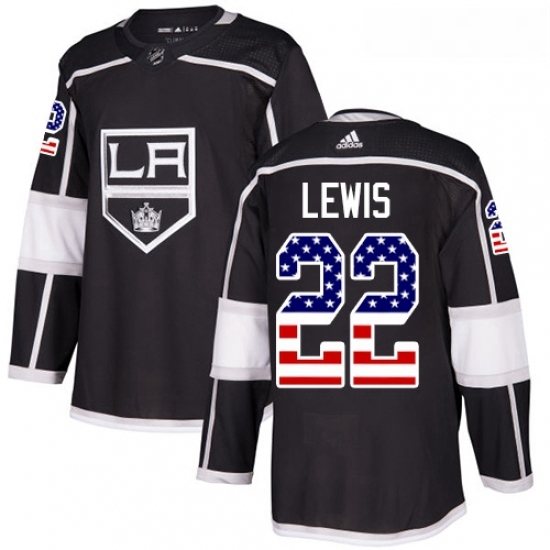 Youth Adidas Los Angeles Kings 22 Trevor Lewis Authentic Black USA Flag Fashion NHL Jersey Youth Adidas Los Angeles Kings 22 Trevor Lewis Authentic Black USA Flag Fashion NHL Jersey