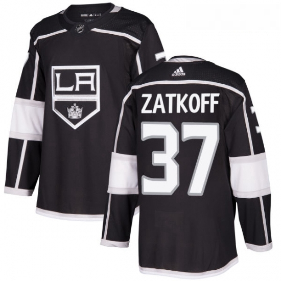Youth Adidas Los Angeles Kings 37 Jeff Zatkoff Authentic Black Home NHL Jersey Youth Adidas Los Angeles Kings 37 Jeff Zatkoff Authentic Black Home NHL Jersey