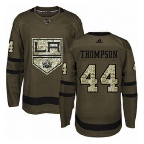 Youth Adidas Los Angeles Kings 44 Nate Thompson Authentic Green Salute to Service NHL Jersey Youth Adidas Los Angeles Kings 44 Nate Thompson Authentic Green Salute to Service NHL Jersey