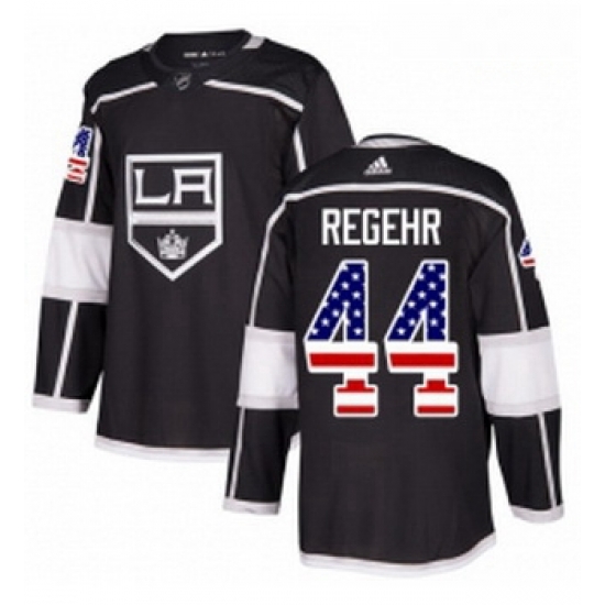 Youth Adidas Los Angeles Kings 44 Robyn Regehr Authentic Black USA Flag Fashion NHL Jersey Youth Adidas Los Angeles Kings 44 Robyn Regehr Authentic Black USA Flag Fashion NHL Jersey