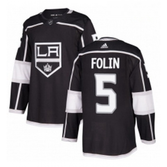 Youth Adidas Los Angeles Kings 5 Christian Folin Authentic Black Home NHL Jersey Youth Adidas Los Angeles Kings 5 Christian Folin Authentic Black Home NHL Jersey