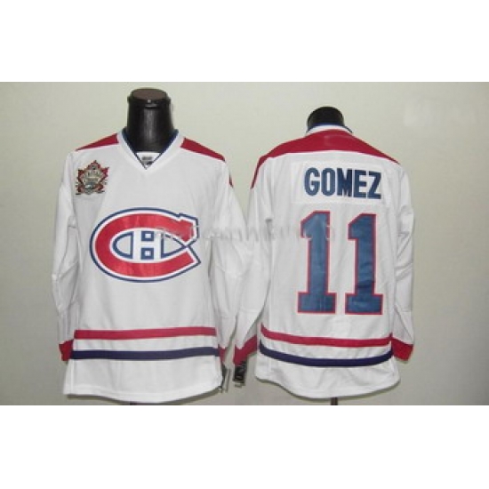 2011 Heritage Classic Montreal Canadiens 11 Gomez Jerseys White 2011 Heritage Classic Montreal Canadiens 11 Gomez Jerseys White