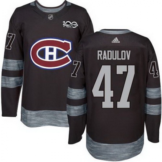 Canadiens #47 Alexander Radulov Black 1917 2017 100th Anniversary Stitched NHL Jersey Canadiens #47 Alexander Radulov Black 1917 2017 100th Anniversary Stitched NHL Jersey