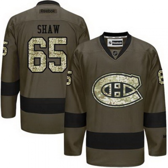 Canadiens #65 Andrew Shaw Green Salute to Service Stitched NHL Jersey Canadiens #65 Andrew Shaw Green Salute to Service Stitched NHL Jersey