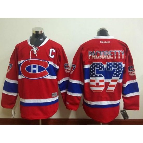 Canadiens #67 Max Pacioretty Red USA Flag Fashion Stitched NHL Jersey Canadiens #67 Max Pacioretty Red USA Flag Fashion Stitched NHL Jersey