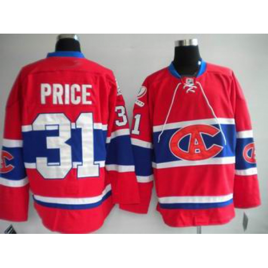 Hockey Montreal Canadiens #31 Carey Price Stitched Replithentic New CA Red Jersey Hockey Montreal Canadiens #31 Carey Price Stitched Replithentic New CA Red Jersey