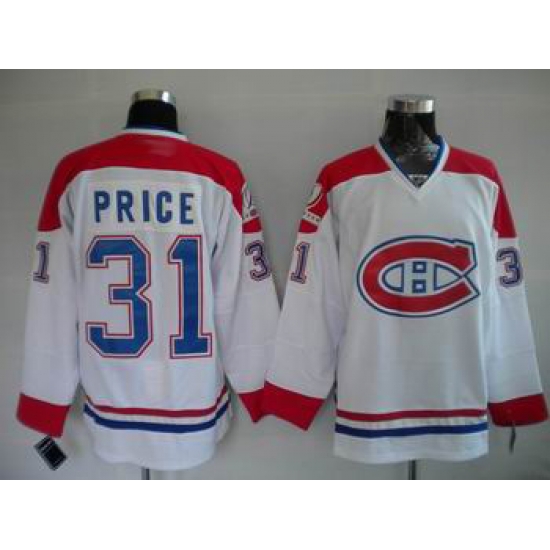 Hockey Montreal Canadiens #31 Carey Price Stitched Replithentic New CH White Jersey Hockey Montreal Canadiens #31 Carey Price Stitched Replithentic New CH White Jersey