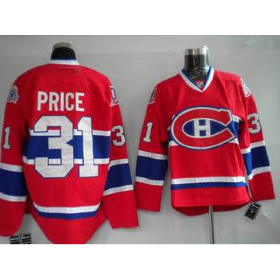Hockey Montreal Canadiens #31 Carey Price Stitched Replithentic Red Jersey Hockey Montreal Canadiens #31 Carey Price Stitched Replithentic Red Jersey