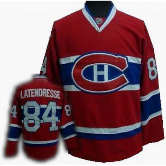 Hockey Montreal Canadiens #84 Guillaume Latendresse Stitched Replithentic Red Jersey Hockey Montreal Canadiens #84 Guillaume Latendresse Stitched Replithentic Red Jersey