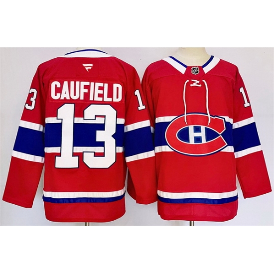 Men Montreal Canadiens 13 Cole Caufield Red 2024 25 Stitched Jersey Men Montreal Canadiens 13 Cole Caufield Red 2024 25 Stitched Jersey