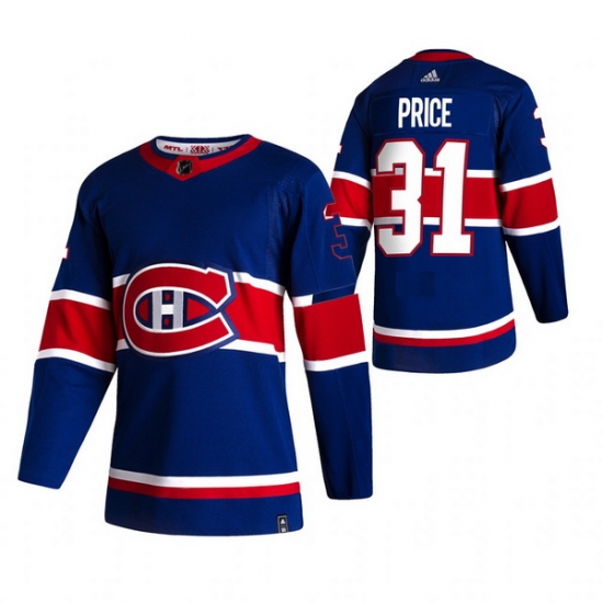 Men Montreal Canadiens 31 Carey Price Blue Adidas 2020 21 Reverse Retro Alternate NHL Jersey Men Montreal Canadiens 31 Carey Price Blue Adidas 2020 21 Reverse Retro Alternate NHL Jersey