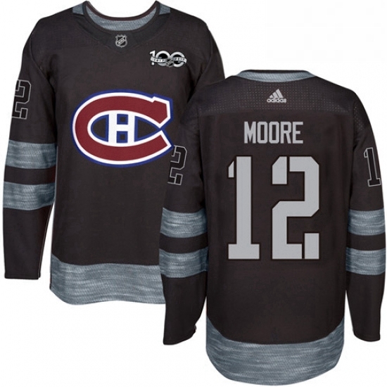 Mens Adidas Montreal Canadiens 12 Dickie Moore Authentic Black 1917 2017 100th Anniversary NHL Jersey Mens Adidas Montreal Canadiens 12 Dickie Moore Authentic Black 1917 2017 100th Anniversary NHL Jersey