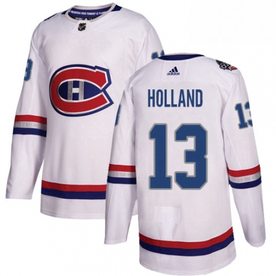 Mens Adidas Montreal Canadiens 13 Peter Holland Authentic White 2017 100 Classic NHL Jersey Mens Adidas Montreal Canadiens 13 Peter Holland Authentic White 2017 100 Classic NHL Jersey