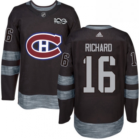Mens Adidas Montreal Canadiens 16 Henri Richard Premier Black 1917 2017 100th Anniversary NHL Jersey Mens Adidas Montreal Canadiens 16 Henri Richard Premier Black 1917 2017 100th Anniversary NHL Jersey