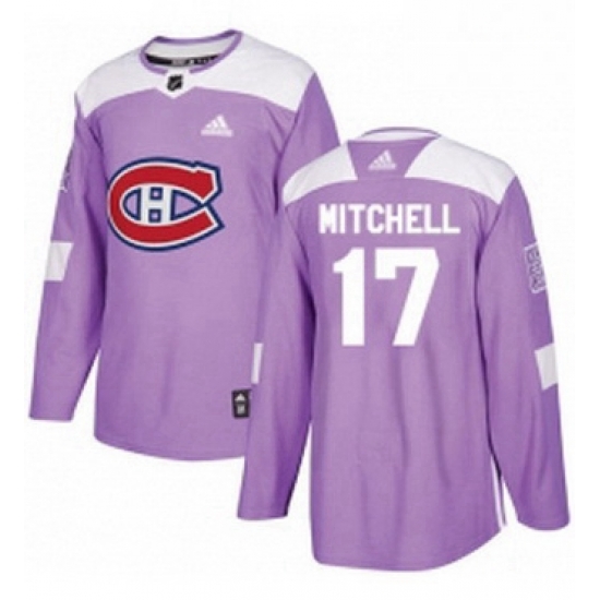 Mens Adidas Montreal Canadiens 17 Torrey Mitchell Authentic Purple Fights Cancer Practice NHL Jersey Mens Adidas Montreal Canadiens 17 Torrey Mitchell Authentic Purple Fights Cancer Practice NHL Jersey
