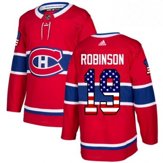 Mens Adidas Montreal Canadiens 19 Larry Robinson Authentic Red USA Flag Fashion NHL Jersey Mens Adidas Montreal Canadiens 19 Larry Robinson Authentic Red USA Flag Fashion NHL Jersey