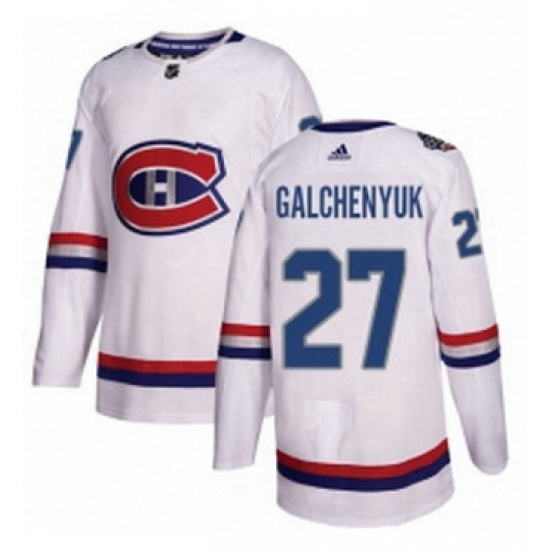 Mens Adidas Montreal Canadiens 27 Alex Galchenyuk Authentic White 2017 100 Classic NHL Jersey Mens Adidas Montreal Canadiens 27 Alex Galchenyuk Authentic White 2017 100 Classic NHL Jersey