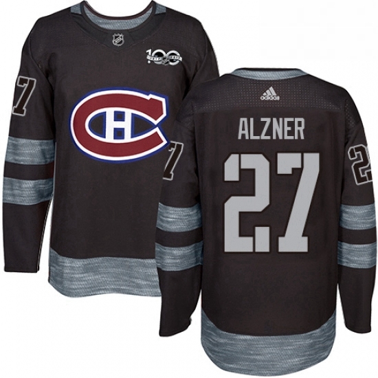 Mens Adidas Montreal Canadiens 27 Karl Alzner Authentic Black 1917 2017 100th Anniversary NHL Jersey Mens Adidas Montreal Canadiens 27 Karl Alzner Authentic Black 1917 2017 100th Anniversary NHL Jersey