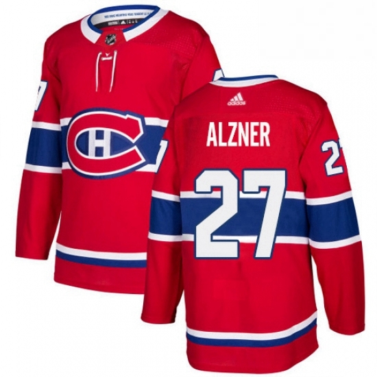 Mens Adidas Montreal Canadiens 27 Karl Alzner Premier Red Home NHL Jersey Mens Adidas Montreal Canadiens 27 Karl Alzner Premier Red Home NHL Jersey