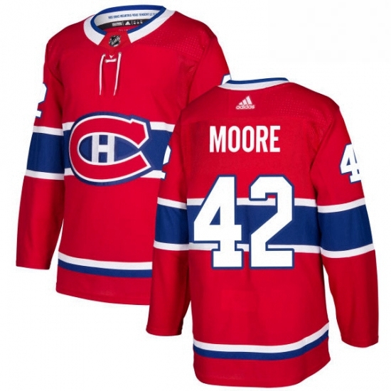 Mens Adidas Montreal Canadiens 42 Dominic Moore Premier Red Home NHL Jersey Mens Adidas Montreal Canadiens 42 Dominic Moore Premier Red Home NHL Jersey