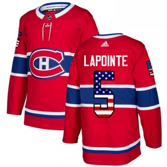 Mens Adidas Montreal Canadiens 5 Guy Lapointe Authentic Red USA Flag Fashion NHL Jersey Mens Adidas Montreal Canadiens 5 Guy Lapointe Authentic Red USA Flag Fashion NHL Jersey