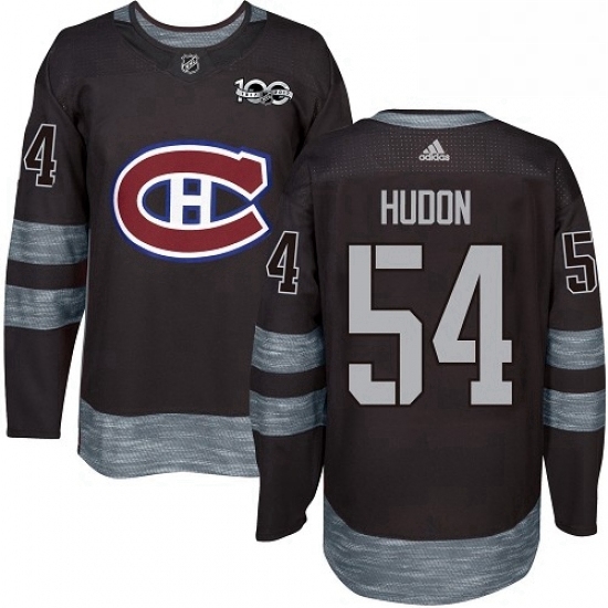 Mens Adidas Montreal Canadiens 54 Charles Hudon Authentic Black 1917 2017 100th Anniversary NHL Jersey Mens Adidas Montreal Canadiens 54 Charles Hudon Authentic Black 1917 2017 100th Anniversary NHL Jersey