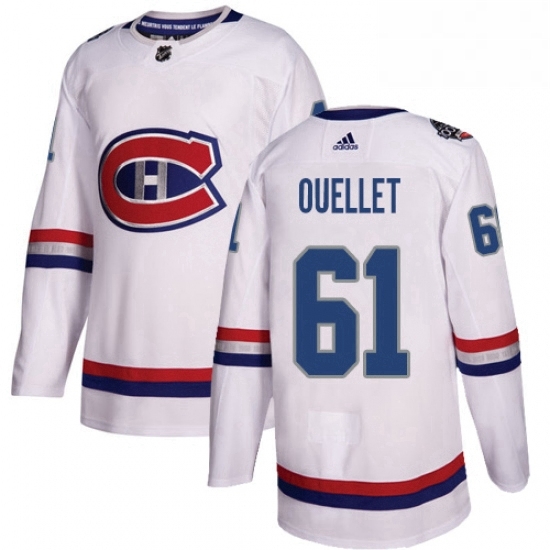 Mens Adidas Montreal Canadiens 61 Xavier Ouellet Authentic White 2017 100 Classic NHL Jersey Mens Adidas Montreal Canadiens 61 Xavier Ouellet Authentic White 2017 100 Classic NHL Jersey